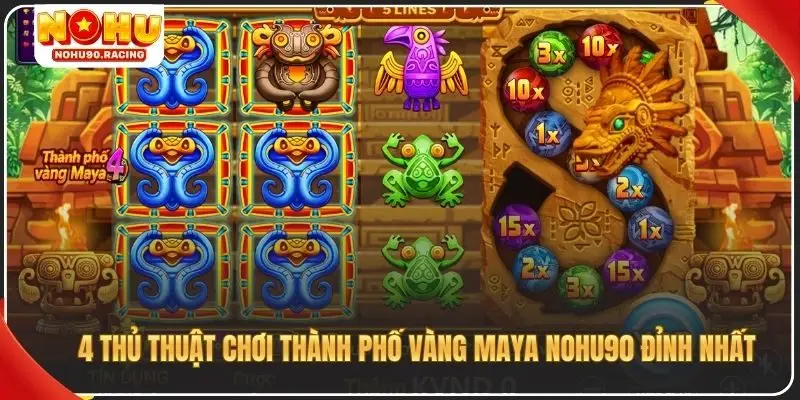 4 thủ thuật chơi thành phố vàng maya Nohu90 đỉnh nhất